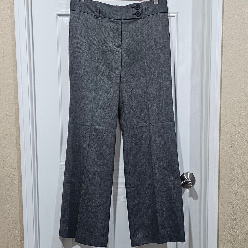 Ann Taylor Signature Wide Leg Career Pants 6P Gray Office Core Trouser - Picture 8 of 8